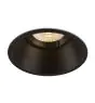 SLV Horn-O Spot Aluminium Schwarz Rund | Ausschnitt 95mm - Geeignet für 1x GU10 